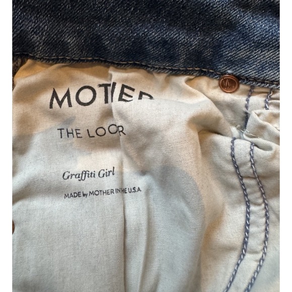 Mother The Looker Graffiti Girl Skinny Jeans Sz 24 - Picture 7 of 7